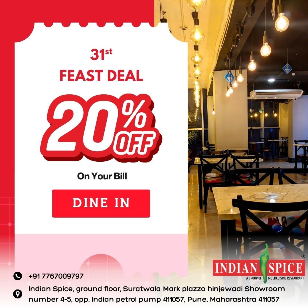 Indian Spice Hinjewadi – Flat 20% Discount